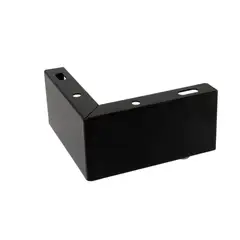 MADECENTRO - Pata515 Esquinera Triangular Acero Negro H55Mm