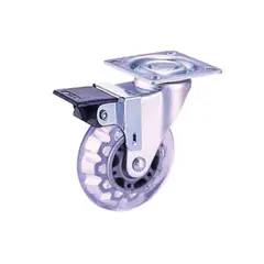 MADECENTRO - Rodachina Plataforma Pvc Con Freno Azul