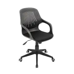 GENERICO - Silla de escritorio Negro con Gris Mundial De Sillas Villahermosa