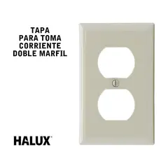 undefined - Tapa Para Tomacorriente Doble Marfil