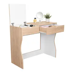RTA DESIGN - Mueble Tocador Perla 78x90x40 Rovere Blanco