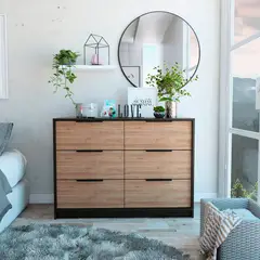 RTA DESIGN - Cómoda Kaia 4 Cajones 77.6X107X41.3 Wengue Miel