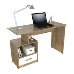 INVAL - Escritorio Dali 75x120x50 Amaretto Blanco