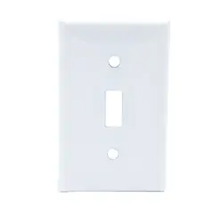 HALUX - Tapa Para Interruptor Sencillo Tipo Palanca Blanco