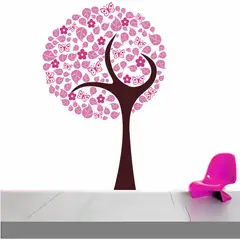 VINILOVERS - Vinilo Infantil Fantasy Tree Niña 105x160cm