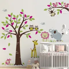 VINILOVERS - Vinilo Infantil Animal Friends T2 Niña 200x250