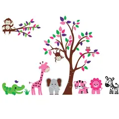 VINILOVERS - Vinilo Infantil Little Jungle Niña 215x150