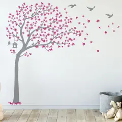 VINILOVERS - Vinilo Árbol Infantil Mia Niña 165x150