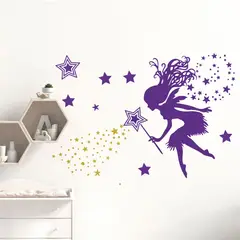 VINILOVERS - Vinilo Infantil Hada Princesa Niña 120x90