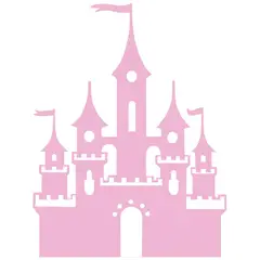 VINILOVERS - Vinilo Infantil Castillo de Princesa Niña 110x130