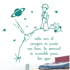 VINILOVERS - Vinilo Infantil Principito Niña 100x100