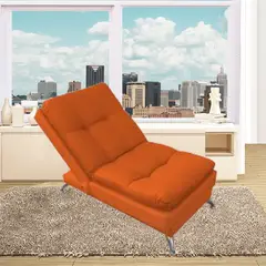 MAGIC CLASS - Poltrona Clic Clac 60x40x120 Ecocuero Azul