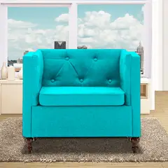 MAGIC CLASS - Poltrona Collins 100X90X80 Ecocuero Azul