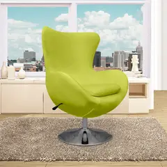 MAGIC CLASS - Poltrona Egg 105X77X70 Ecocuero Azul
