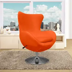 MAGIC CLASS - Poltrona Egg 105X77X70 Ecocuero Azul