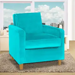 MAGIC CLASS - Poltrona Ford 100x90x80 Ecocuero Azul