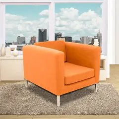 MAGIC CLASS - Poltrona Warren 100x90x80 Ecocuero Azul