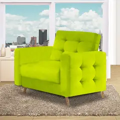 MAGIC CLASS - Poltrona Sanders 100X90X80 Ecocuero Azul