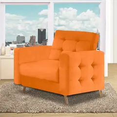 MAGIC CLASS - Poltrona Sanders 100X90X80 Microfibra Azul