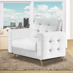 MAGIC CLASS - Poltrona Sanders 100X90X80 Ecocuero Azul