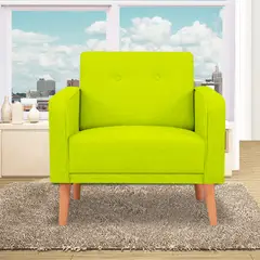 MAGIC CLASS - Poltrona Ross 100X90X80 Ecocuero Azul