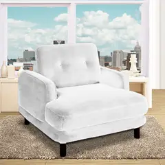 MAGIC CLASS - Poltrona Gibson 100X90X80 Microfibra Azul