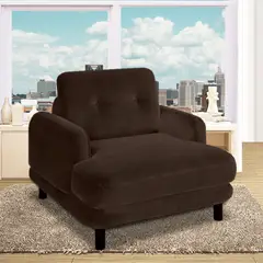 MAGIC CLASS - Poltrona Gibson 100X90X80 Microfibra Azul