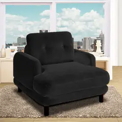 MAGIC CLASS - Poltrona Gibson 100X90X80 Ecocuero Azul