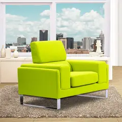 MAGIC CLASS - Poltrona Phillips 100X90X80 Ecocuero Azul