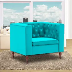 MAGIC CLASS - Poltrona Coleman 100X90X80 Microfibra Azul