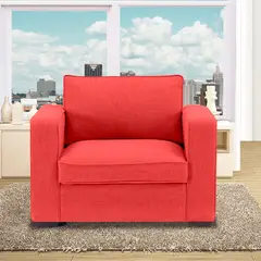 MAGIC CLASS - Poltrona Evans 100X90X80 Ecocuero Azul