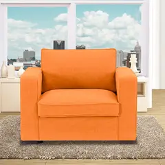 MAGIC CLASS - Poltrona Evans 100X90X80 Ecocuero Azul