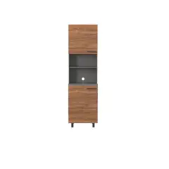 CORONA - Alacena Praga 209X60Cm Plomo-Gales