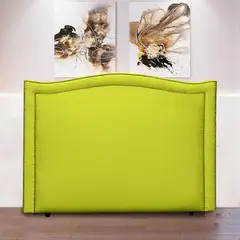 MAGIC CLASS - Cabecero Curvo Doble Línea Estoperol 120X130 Mic/Verde