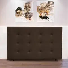 MAGIC CLASS - Cabecero Nairobi de Piso 100X120 Microfibra Café