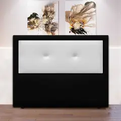 MAGIC CLASS - Cabecero Jingle de Piso 160X120 Ecocuero Negro