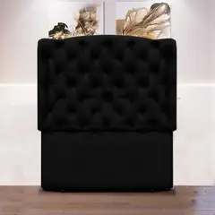 MAGIC CLASS - Cabecero Royal de Piso 120X120 Ecocuero Negro