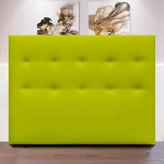 MAGIC CLASS - Cabecero Plane de Piso 120X120 Ecocuero Verde