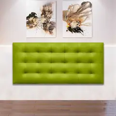 MAGIC CLASS - Cabecero Flotante Sin Botón 140X60 Microfibra Verde