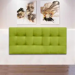 MAGIC CLASS - Cabecero Flotante con Botón 140X60 Eco Verde