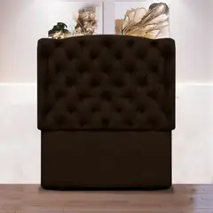 MAGIC CLASS - Cabecero Royal de Piso 200X120 Microfibra Café