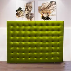 MAGIC CLASS - Cabecero Nice de Piso 140X120 Microfibra Verde