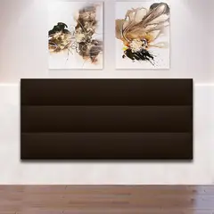 MAGIC CLASS - Cabecero Pearl Flotante 140X120 Ecocuero Café