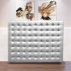 MAGIC CLASS - Cabecero Nice de Piso 100X120 Microfibra Blanco