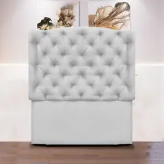 MAGIC CLASS - Cabecero Royal de Piso 100X120 Ecocuero Blanco