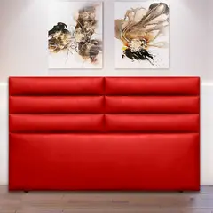 MAGIC CLASS - Cabecero Block de Piso 120X120 Ecocuero Rojo