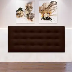 MAGIC CLASS - Cabecero Flotante Sin Botón 160X60 Microfibra Café