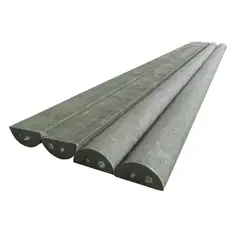 GENERICO - Estacón Plástico Media Caña 4 Pulgadas X 270 cm Verde Maderpol