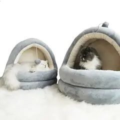 SOLEPET - Cama Iglú Para Mascota 42X40X38 Cm Gris