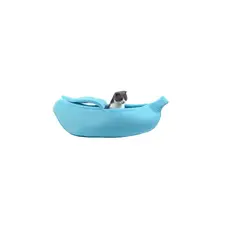 SOLEPET - Cama Para Mascota Banana 40X15X1Cm Azul